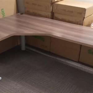 Wood looking L shaped desk